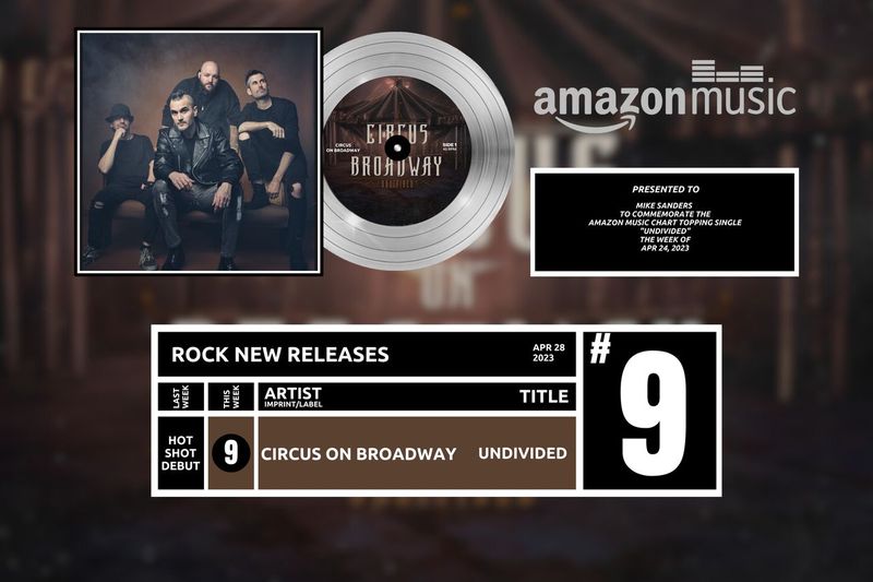 Amazon Music commemorative plaque example